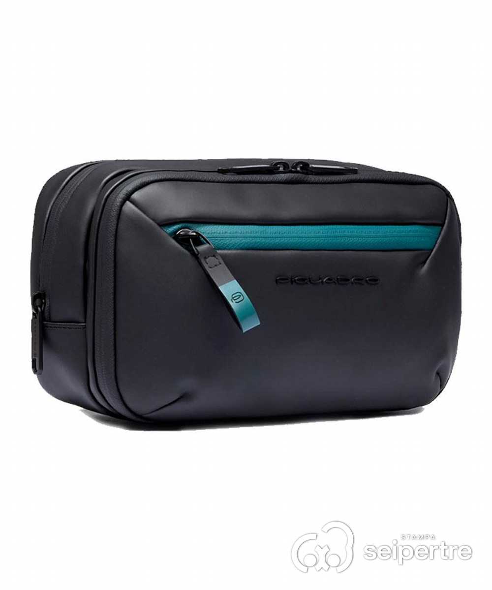 BEAUTY CASE IN TESSUTO GOMMATO - PIQUADRO